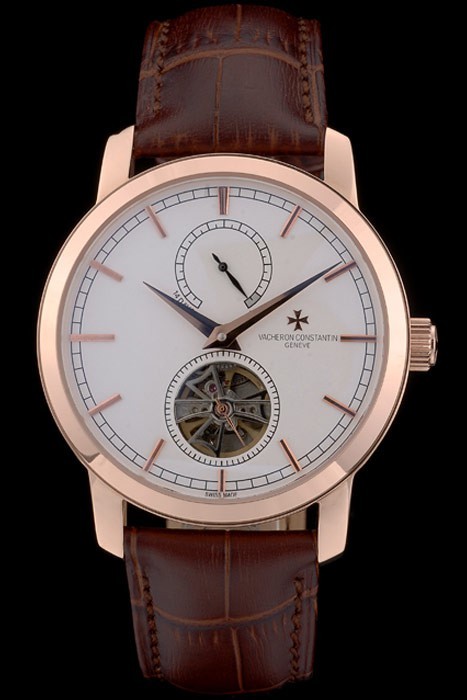 Vacheron Constantin Luxury Leather Replique Montre 80166