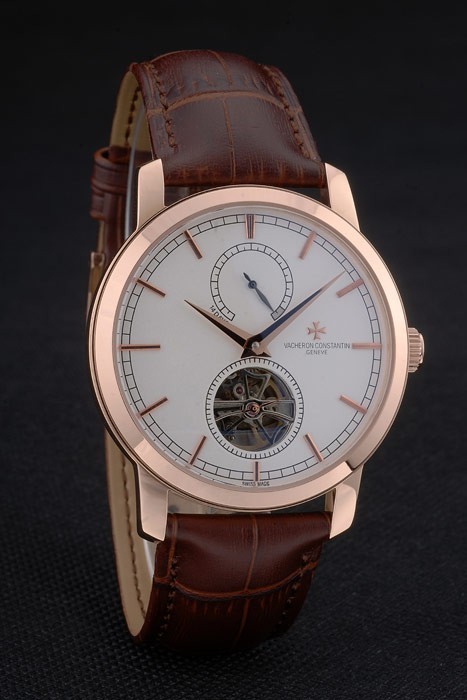 Vacheron Constantin Luxury Leather Replique Montre 80166