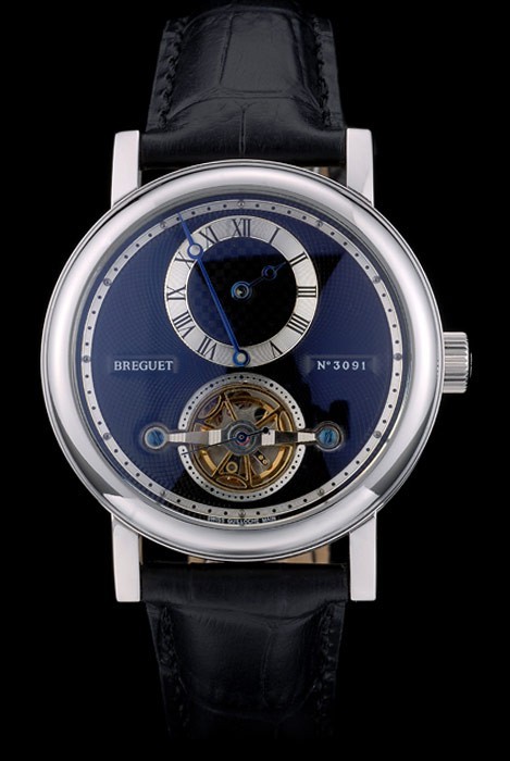 Breguet Classique Complications Stainless Steel Case Black Leather